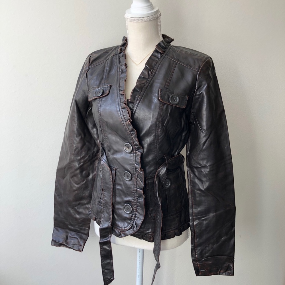 Faux Leather Jacket